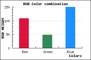 rgb background color #6C3096 mixer