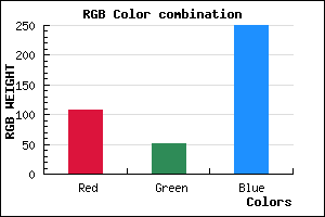 rgb background color #6C33FA mixer