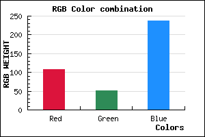 rgb background color #6C34ED mixer