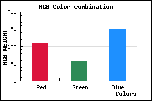 rgb background color #6C3B97 mixer
