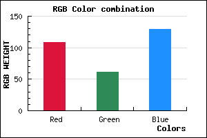 rgb background color #6C3D81 mixer
