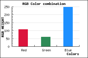 rgb background color #6C3DF9 mixer