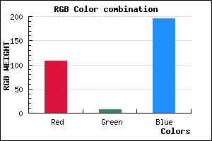 rgb background color #6C07C3 mixer