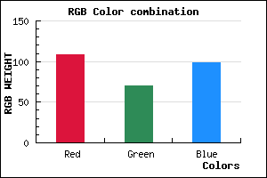 rgb background color #6C4663 mixer