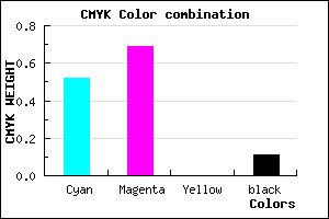 #6C47E3 color CMYK mixer