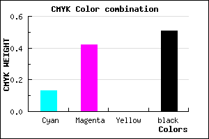 #6C487C color CMYK mixer