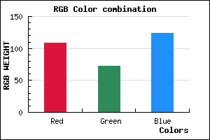 rgb background color #6C487C mixer