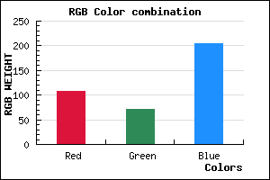 rgb background color #6C48CC mixer