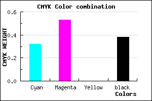 #6C4B9F color CMYK mixer