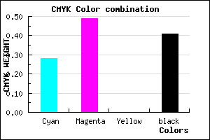 #6C4C96 color CMYK mixer