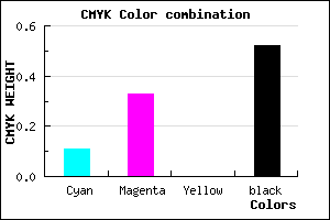 #6C527A color CMYK mixer