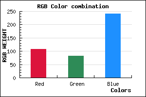 rgb background color #6C53F0 mixer