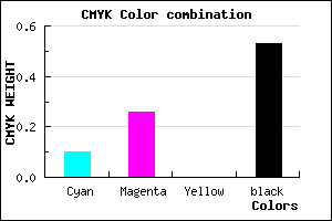 #6C5978 color CMYK mixer