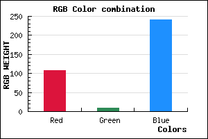 rgb background color #6C09F1 mixer
