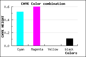 #6C5BE3 color CMYK mixer