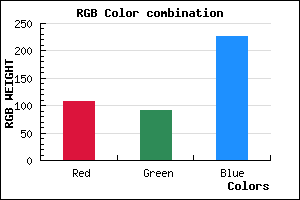rgb background color #6C5BE3 mixer