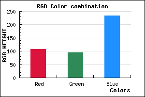 rgb background color #6C5FE9 mixer