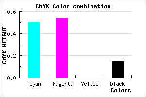 #6D65DA color CMYK mixer