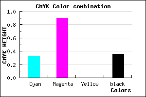 #6D11A3 color CMYK mixer