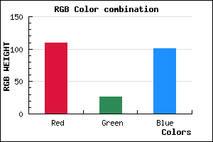 rgb background color #6D1A65 mixer