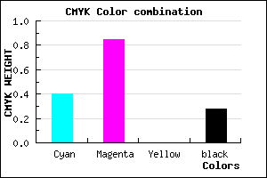 #6D1BB7 color CMYK mixer