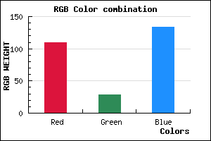 rgb background color #6D1C86 mixer