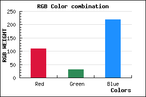rgb background color #6D1FDB mixer