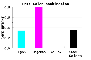 #6D21A5 color CMYK mixer