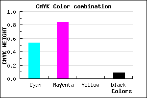 #6D24E7 color CMYK mixer