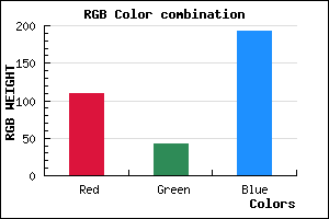 rgb background color #6D2AC0 mixer
