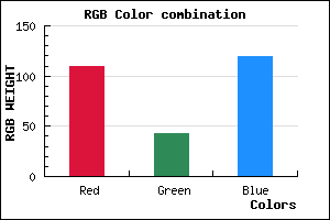 rgb background color #6D2B77 mixer