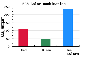 rgb background color #6D2FEC mixer