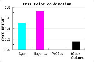 #6D3BDA color CMYK mixer