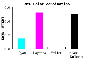 #6D3E80 color CMYK mixer