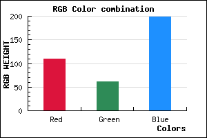 rgb background color #6D3EC6 mixer