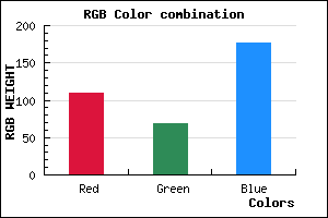 rgb background color #6D45B1 mixer
