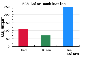 rgb background color #6D45F7 mixer
