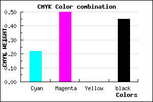 #6D468C color CMYK mixer