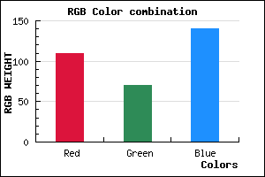 rgb background color #6D468C mixer