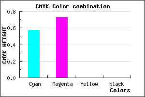 #6D46FF color CMYK mixer