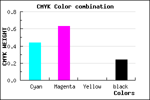 #6D48C2 color CMYK mixer
