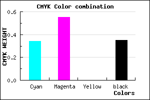 #6D4AA6 color CMYK mixer