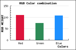 rgb background color #6D4B6B mixer