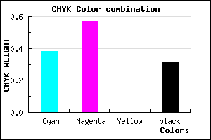 #6D4BAF color CMYK mixer