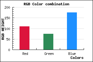 rgb background color #6D4BAF mixer