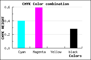 #6D4BB7 color CMYK mixer