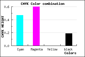 #6D53CE color CMYK mixer