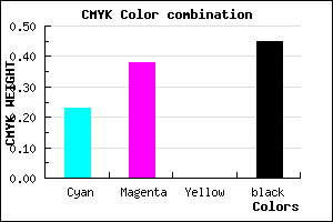 #6D578D color CMYK mixer