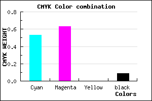 #6D57E8 color CMYK mixer