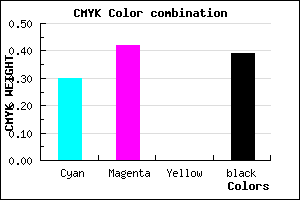 #6D5A9B color CMYK mixer